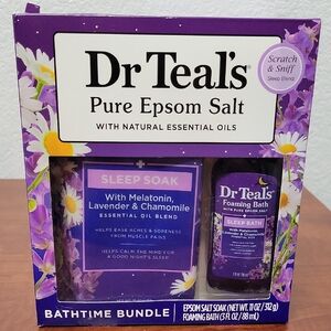 Purple Bath Soak & Bubbles Set